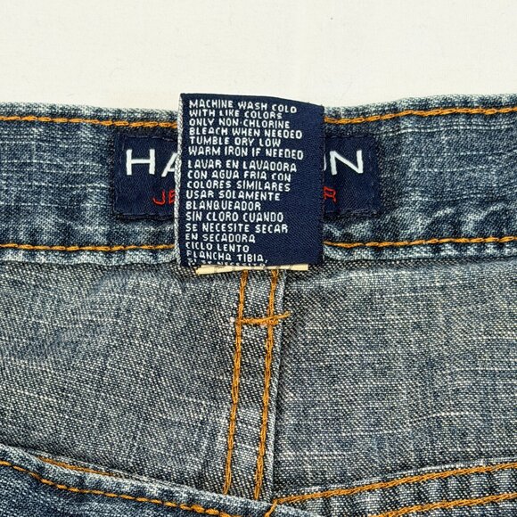 Halston Jeanswear Relaxed Fit Crop Denim Jeans 14 High Rise Capris Medium Wash - Picture 12 of 12